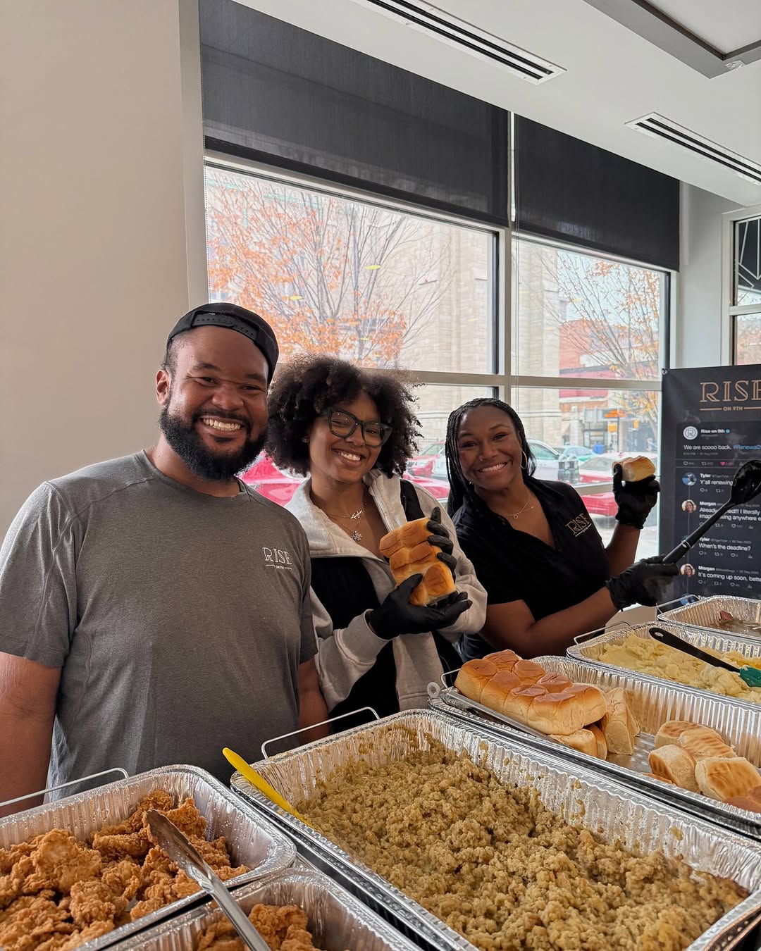 Yesterday's Friendsgiving meal was a great way to kick off break. Thanks to everyone who stopped by, we hope you have a relaxing and safe start to Thanksgiving break! \ud83e\udd83\u2728\n\nStill looking for a place to call home next year? Give us a call and let's lock in your perfect apartment. \ud83d\udcde\ud83c\udfe1\n