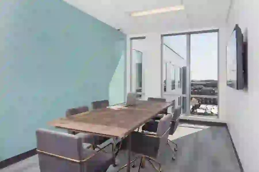 A group study conference table at RISE on 9th