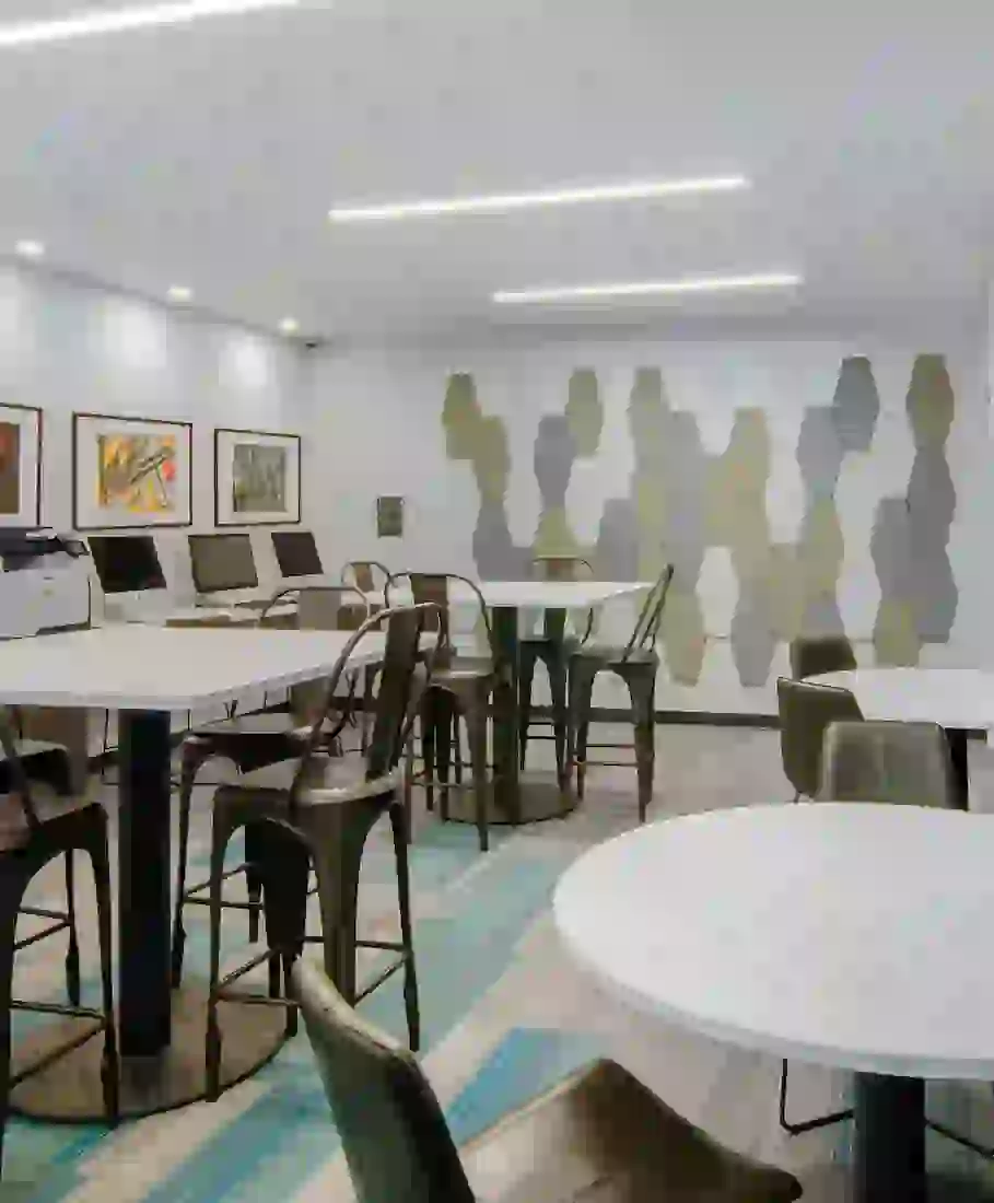 Computer and Print Bar at RISE on 9th